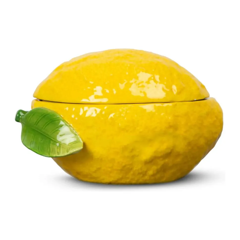 Citron Skål m. låg