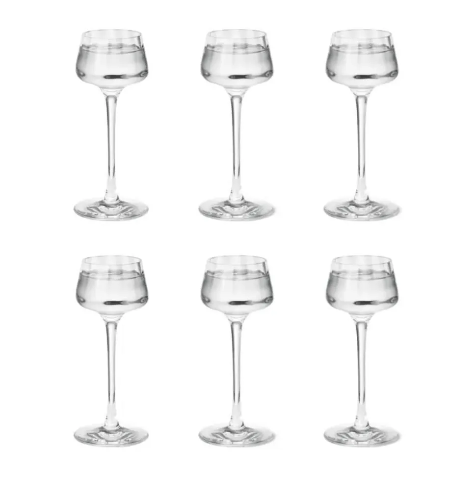 Bernadotte Snapseglas - 6 stk.
