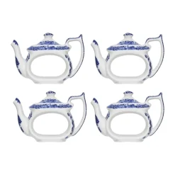 Blue Italian Servietringe - 4 stk.