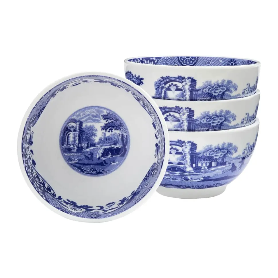 Blue Italien Skål - 4 stk.
