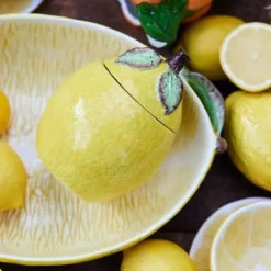 Citron Skål m. låg