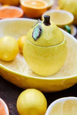 Citron Skål m. låg
