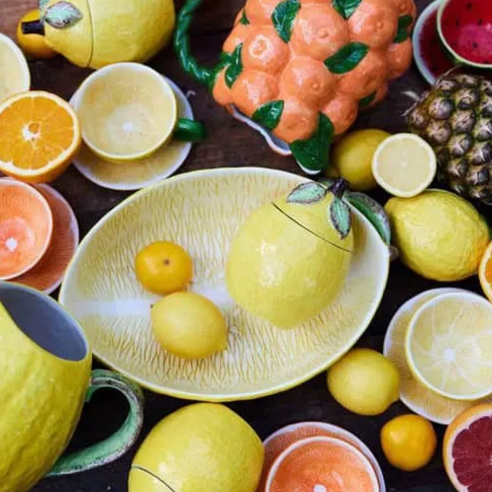Citron Skål m. låg