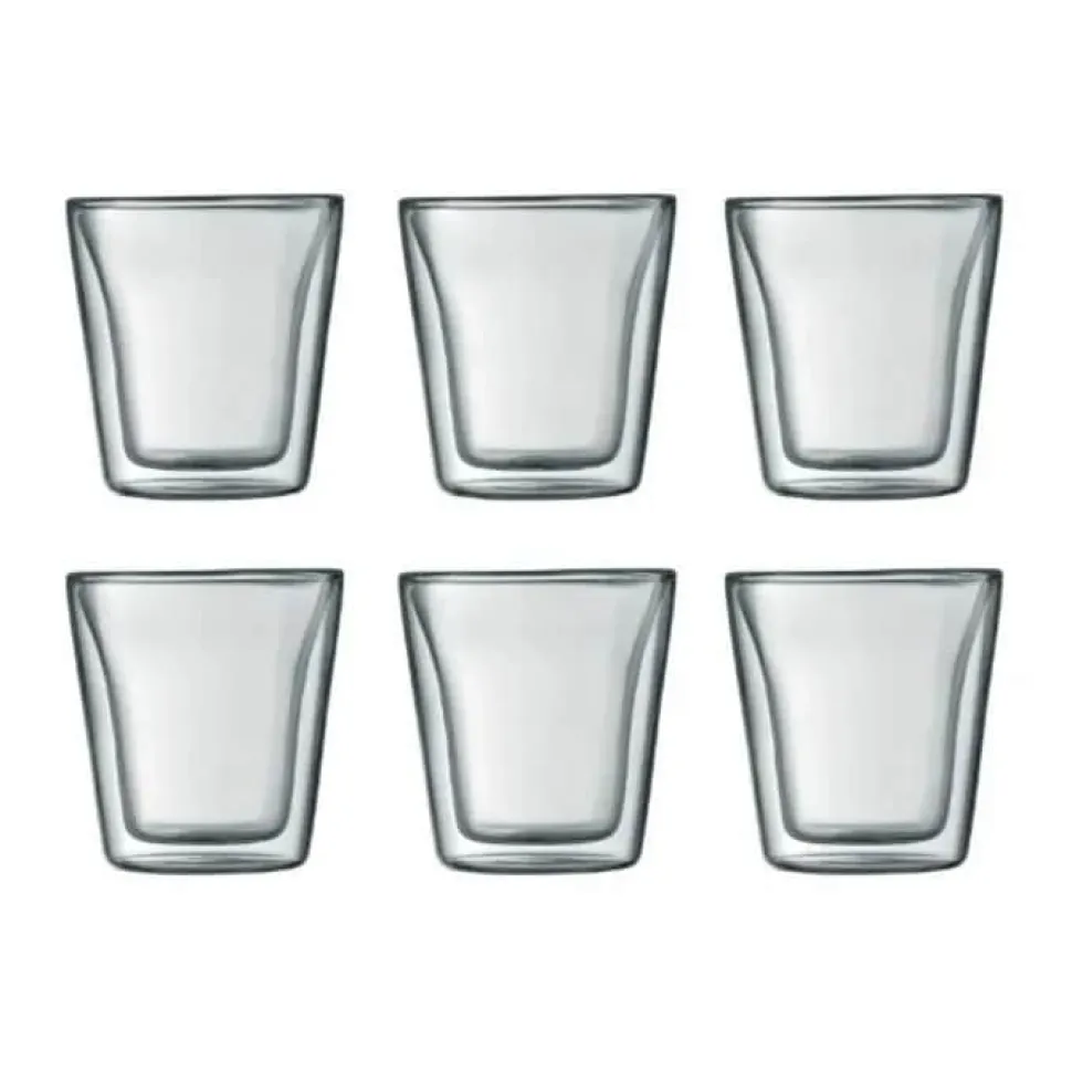 Dobbeltvægget glas - 6 stk.