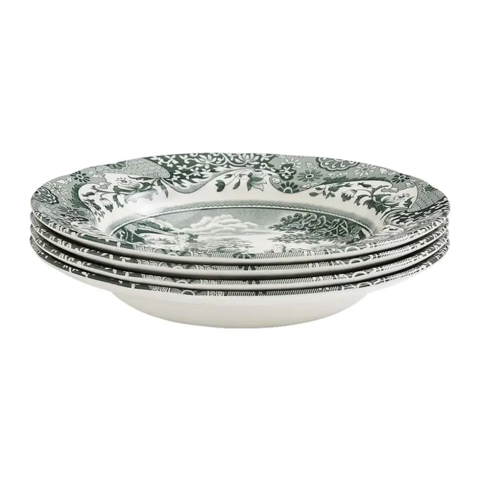 Heritage Green Italian Suppertallerken - 4 stk.