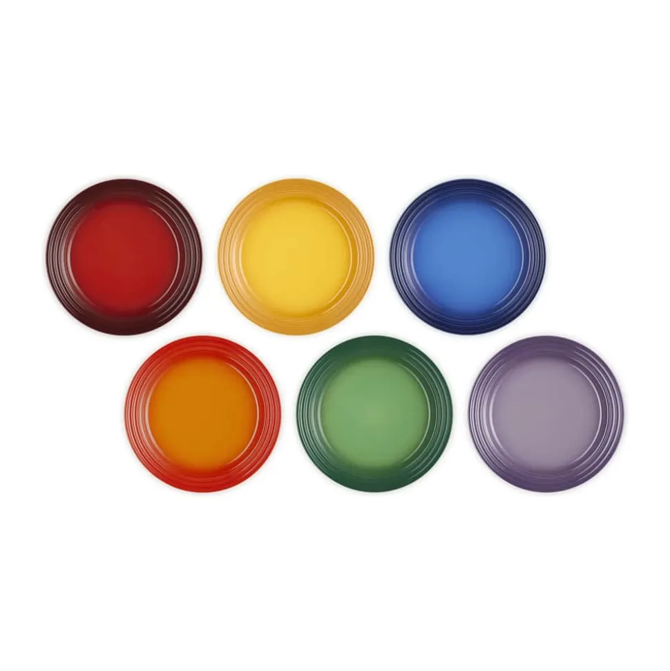 Rainbow Frokosttallerken - 6 stk.
