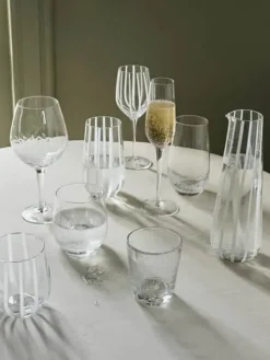 Stripe Rødvinsglas